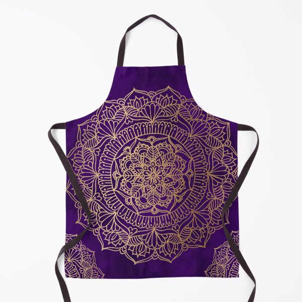 Item preview, Royal Purple and Gold Mandala designed and sold by Julie Erin Designs.