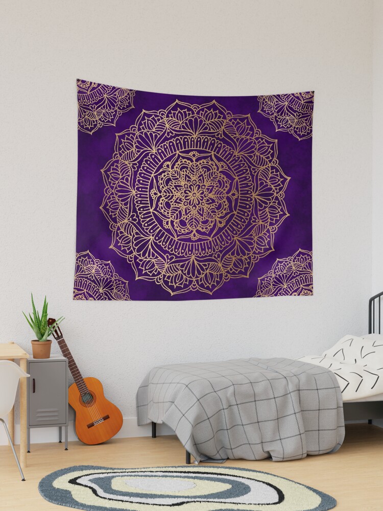 Purple and outlet gold tapestry