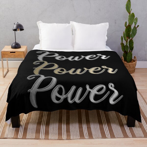 Item preview, Power Power Power Retro Gold designed and sold by AOCreativeProd.