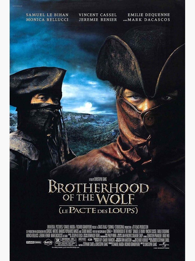 Discover Brotherhood of the Wolf French Poster Premium Matte Vertical Poster