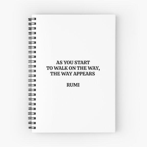 Item preview, As you start to walk on the way, the way appears - Rumi quotes designed and sold by Inspirationmotivation.