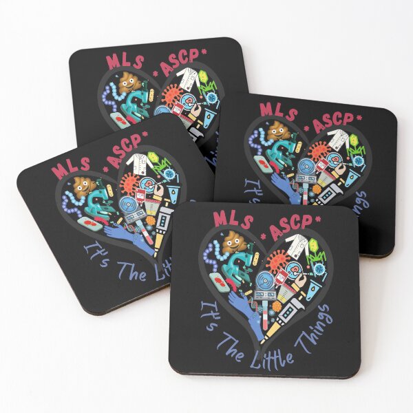 Item preview, MLS(ASCP) HEART IT'S THE LITTLE THINGS LAB TECH designed and sold by Hippiesole.