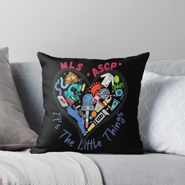 Item preview, MLS(ASCP) HEART IT'S THE LITTLE THINGS LAB TECH designed and sold by Hippiesole.