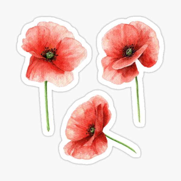 Item preview, Red Poppies Pattern designed and sold by Koiartsandus.