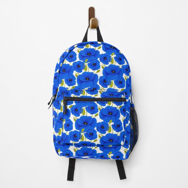 Item preview, Blue Poppy Flowers Pattern designed and sold by Kraina.