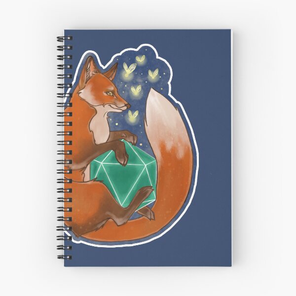 Item preview, D20 fox at night designed and sold by FooledFeathered.