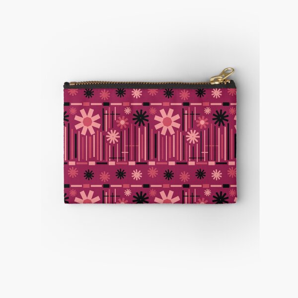 Item preview, Geometric Flower Garden Raspberry designed and sold by pear-la.