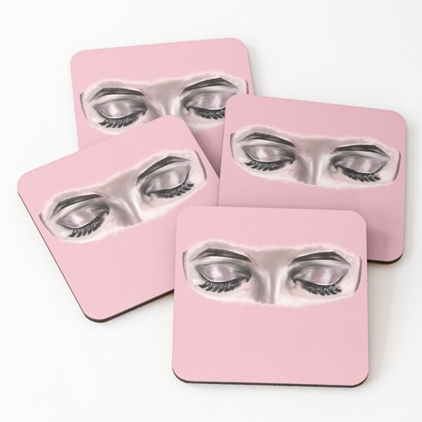 Item preview, Lashes eyelashes and eyebrows on pink background. The eyes have it, beauty is in the eye of the beholder designed and sold by Artonmytee.