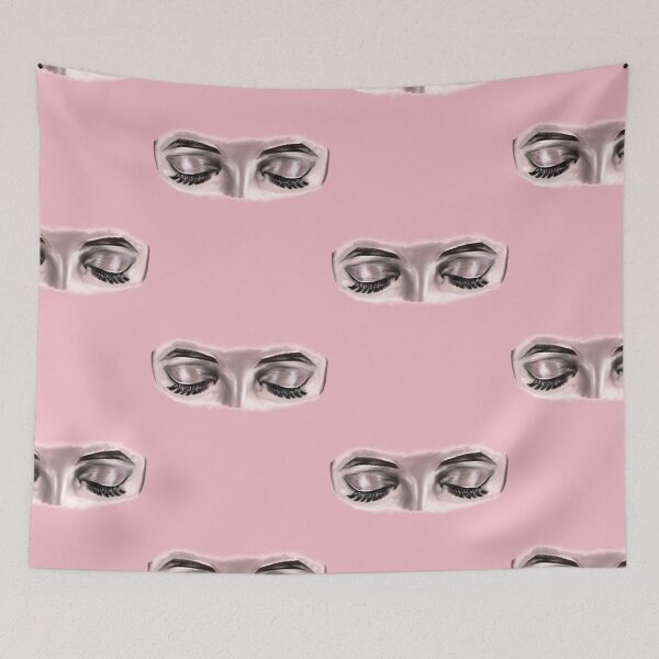 Item preview, Lashes eyelashes and eyebrows on pink background. The eyes have it, beauty is in the eye of the beholder designed and sold by Artonmytee.