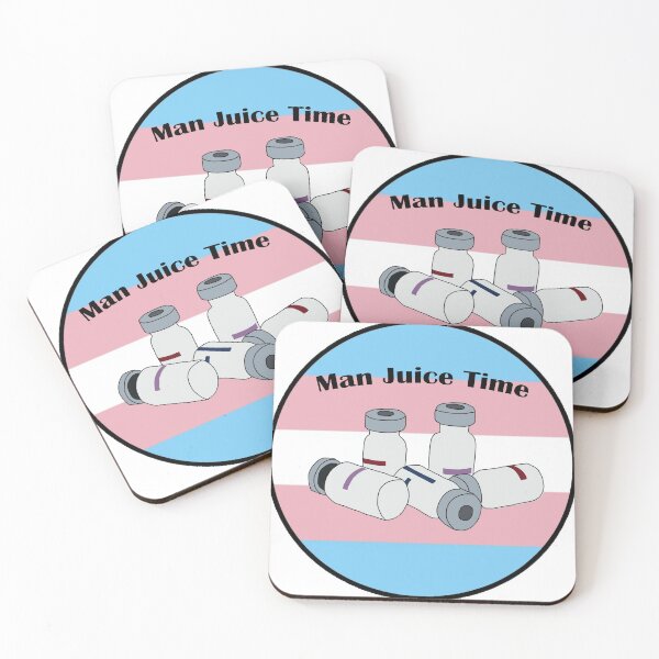 Item preview, Man Juice Time- Testosterone bottles Trans Pride designed and sold by EvanDesigns.