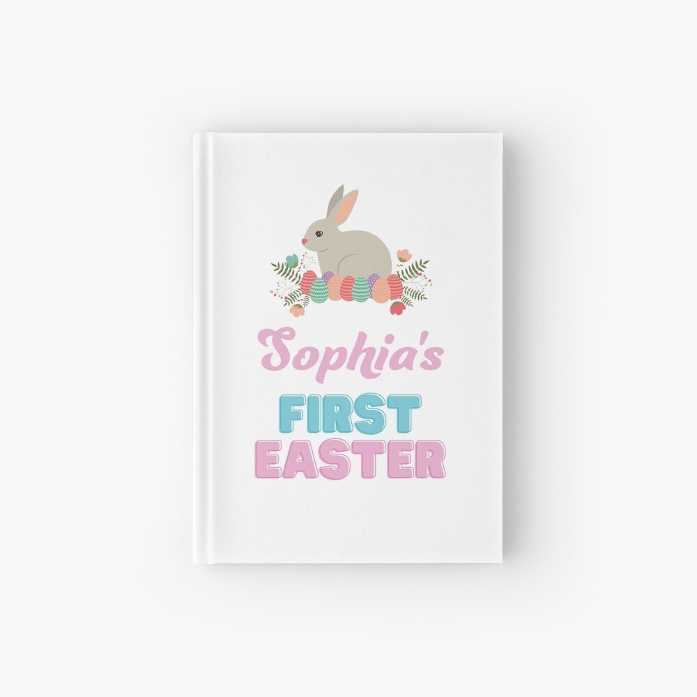 "Sophia's First Easter" Hardcover Journal for Sale by piastrelli