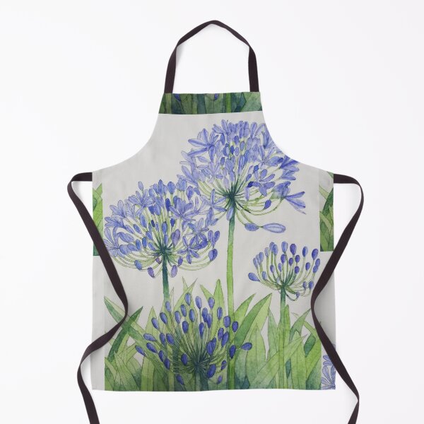 Item preview, Blue Agapanthus watercolour painting. designed and sold by esvb.