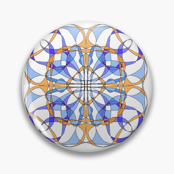 Item preview, Geometric gold, purple, and blue design  designed and sold by PaintingsByKF.