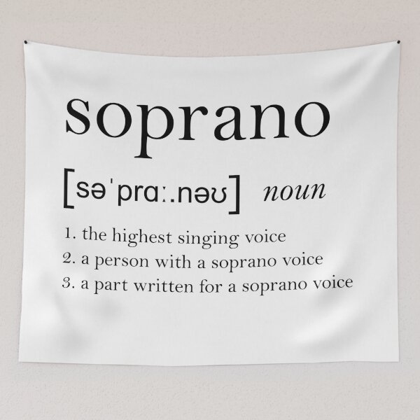 Item preview, Soprano Dictionary Definition designed and sold by operaqueen.