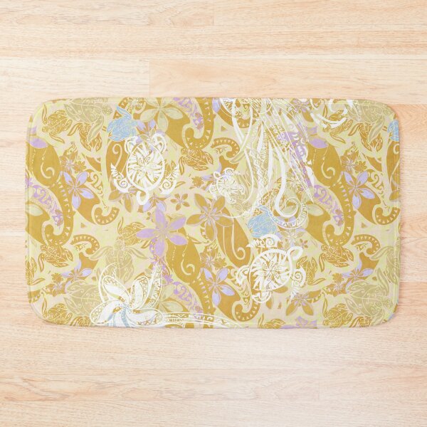 Item preview, Polynesian Yellow Turtle Dress Print  designed and sold by sunnthreads.