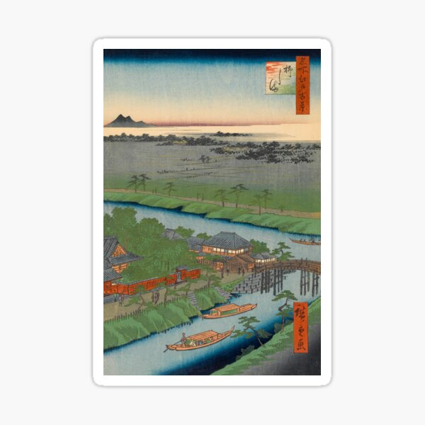 Item preview, Spring Temple Vintage Ukiyo-e Japanese Art designed and sold by VintageArchive.