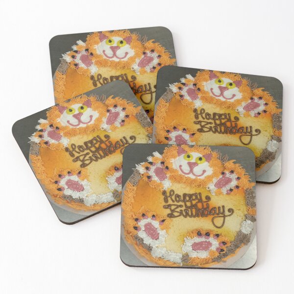 Item preview, Fat Cat Happy Birthday Cake designed and sold by gailmariekern.