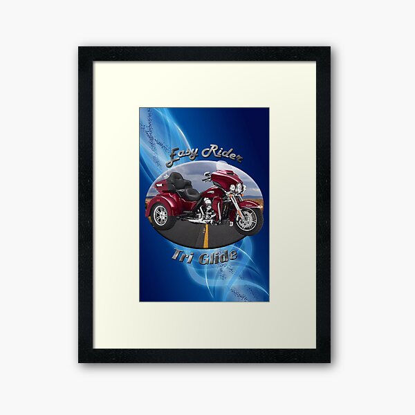 Harley Davidson Tri Glide Easy Rider Framed Art Print