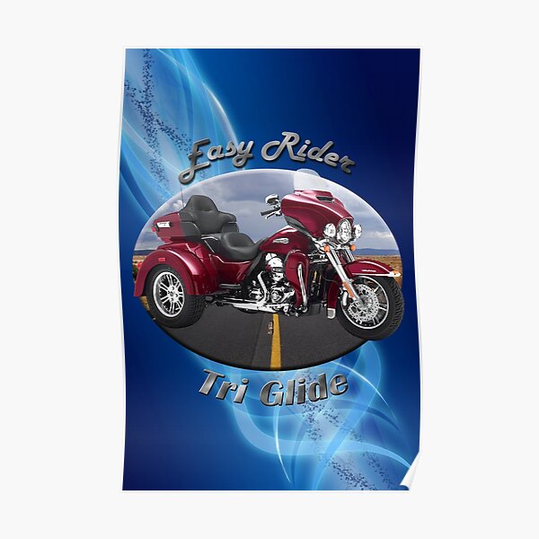 Harley Davidson Tri Glide Easy Rider Poster