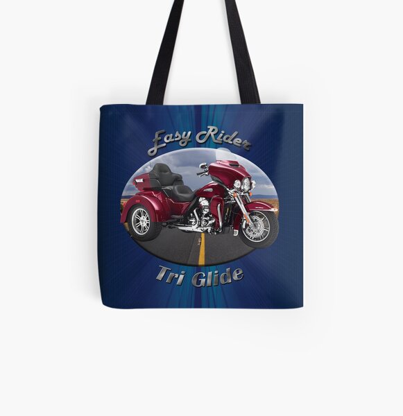 Harley Davidson Tri Glide Easy Rider All Over Print Tote Bag