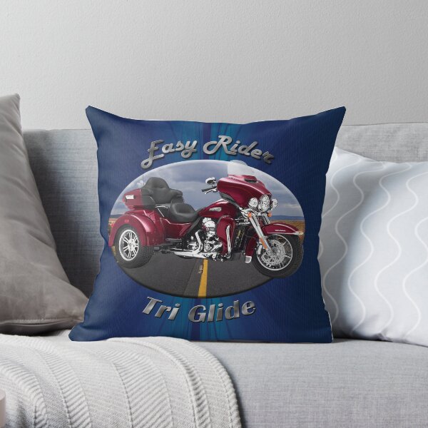 Harley Davidson Tri Glide Easy Rider Throw Pillow