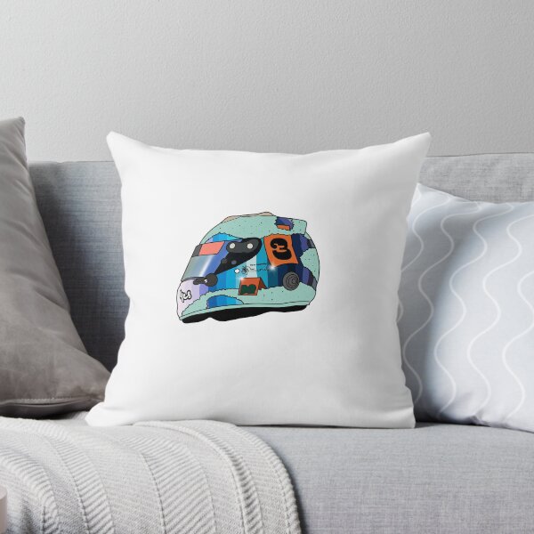 Daniel Ricciardo 2021 Helmet Throw Pillow