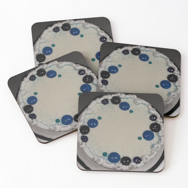 Item preview, White Cake With Blue Dots designed and sold by gailmariekern.
