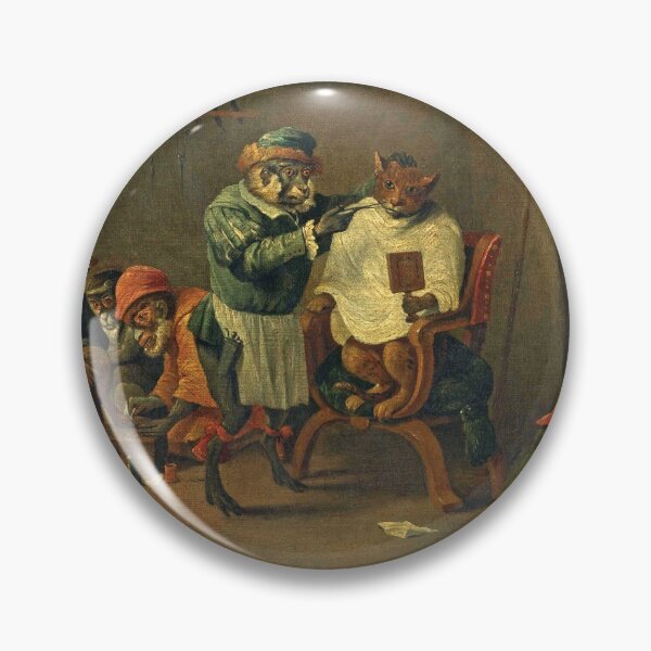 Item preview, A monkey barber-surgeon's establishment by David Teniers  designed and sold by ebrawne.
