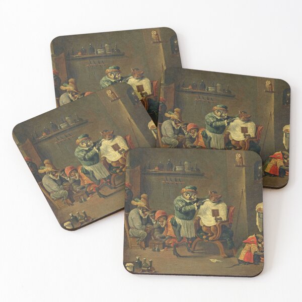 Item preview, A monkey barber-surgeon's establishment by David Teniers  designed and sold by ebrawne.