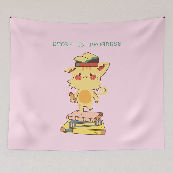 Item preview, Story in Progress - Cute Cat Writer Illustration designed and sold by vela-ramhorn.