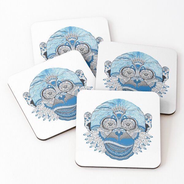 Item preview, Psychedelic Blue Monkey designed and sold by LiveNotByLies.