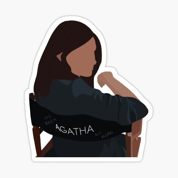 "It's Been Agatha All Along!" Sticker For Sale By Piglet83 | Redbubble