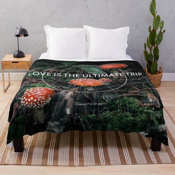 Item preview, Love is the ultimate trip Amanita Muscaria Mushroom Geometric designed and sold by Robtography.