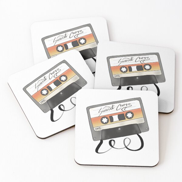 Item preview, sunset curve cassette tape designed and sold by emroseycreates.