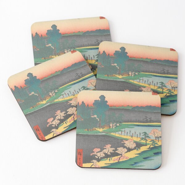 Item preview, Spring Azuma Shrine Vintage Ukiyo-e Japanese Art designed and sold by VintageArchive.