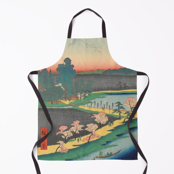 Item preview, Spring Azuma Shrine Vintage Ukiyo-e Japanese Art designed and sold by VintageArchive.