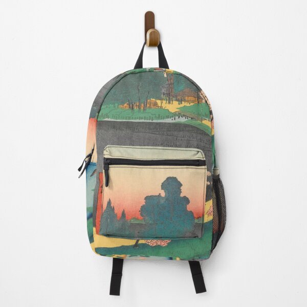 Item preview, Spring Azuma Shrine Vintage Ukiyo-e Japanese Art designed and sold by VintageArchive.