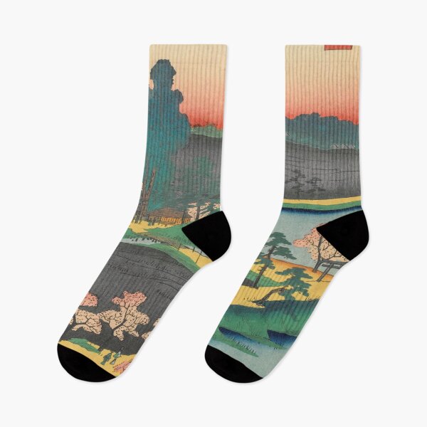 Item preview, Spring Azuma Shrine Vintage Ukiyo-e Japanese Art designed and sold by VintageArchive.