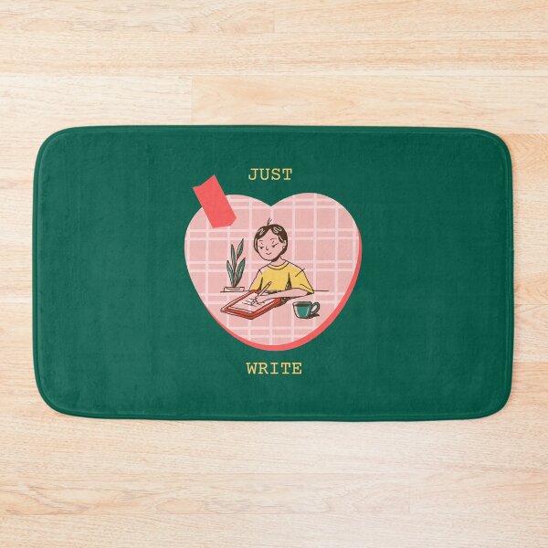 Item preview, Just Write - A girl writing withing a heart designed and sold by vela-ramhorn.
