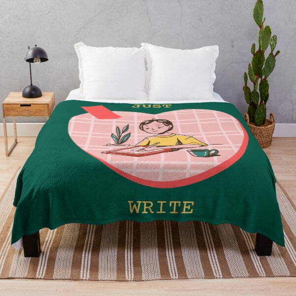 Item preview, Just Write - A girl writing withing a heart designed and sold by vela-ramhorn.