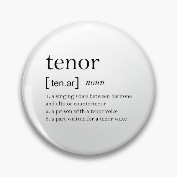 Item preview, Tenor Dictionary Definition designed and sold by operaqueen.
