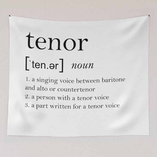 Item preview, Tenor Dictionary Definition designed and sold by operaqueen.