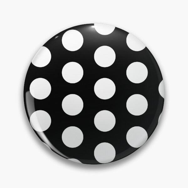Item preview, White polkadots on black designed and sold by LittleBettyMakes.