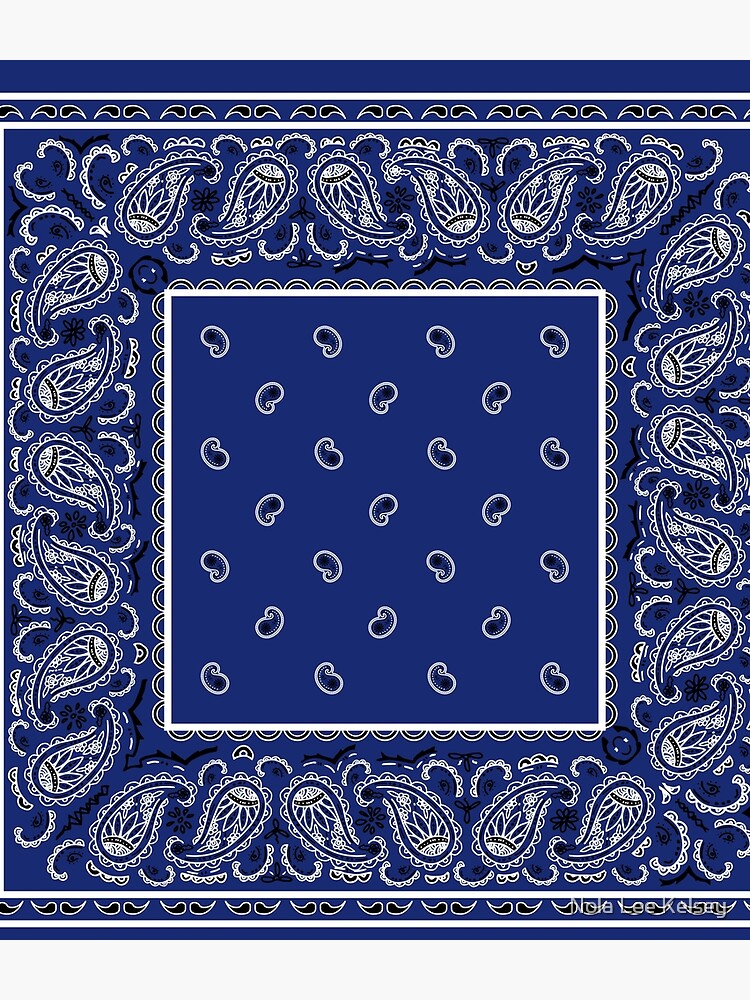 Royal Blue Bandana by NolaLeeKelsey
