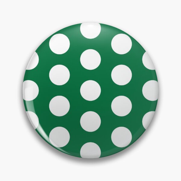 Item preview, White polkadots on deep green designed and sold by LittleBettyMakes.