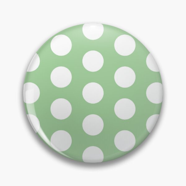 Item preview, White polkadots on green designed and sold by LittleBettyMakes.