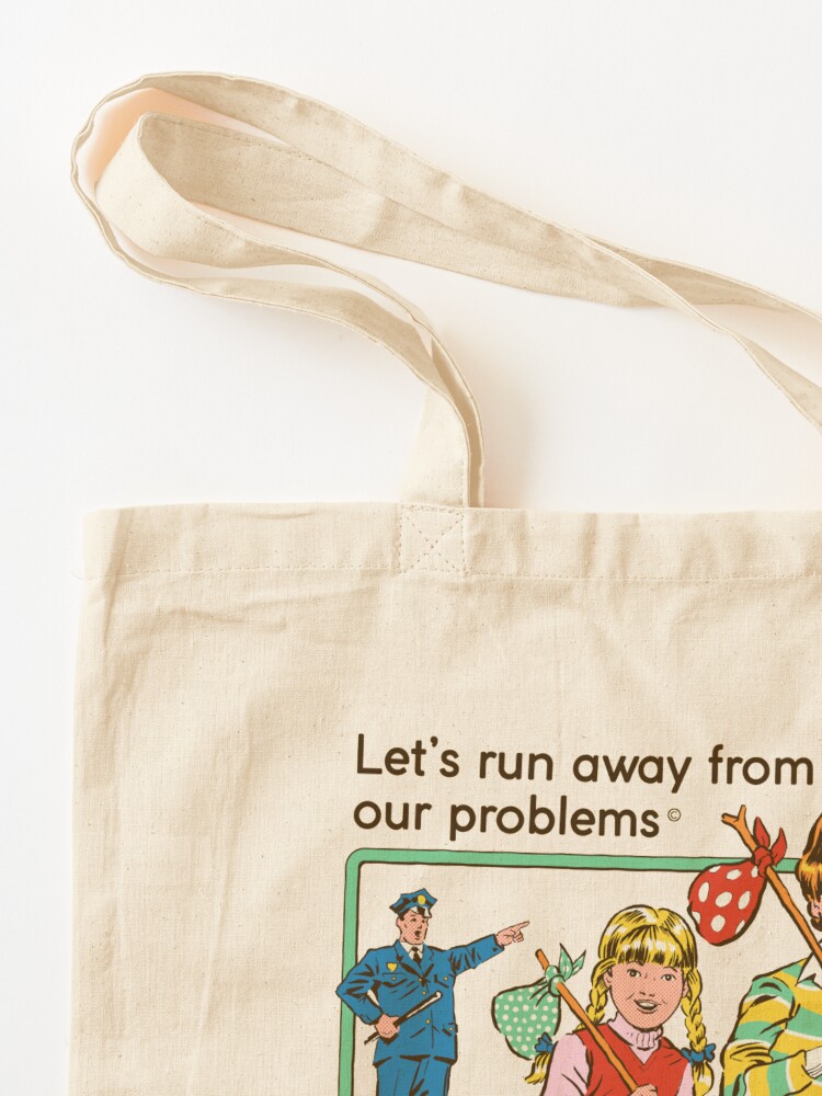 Alternate view of Let's Run Away Tote Bag