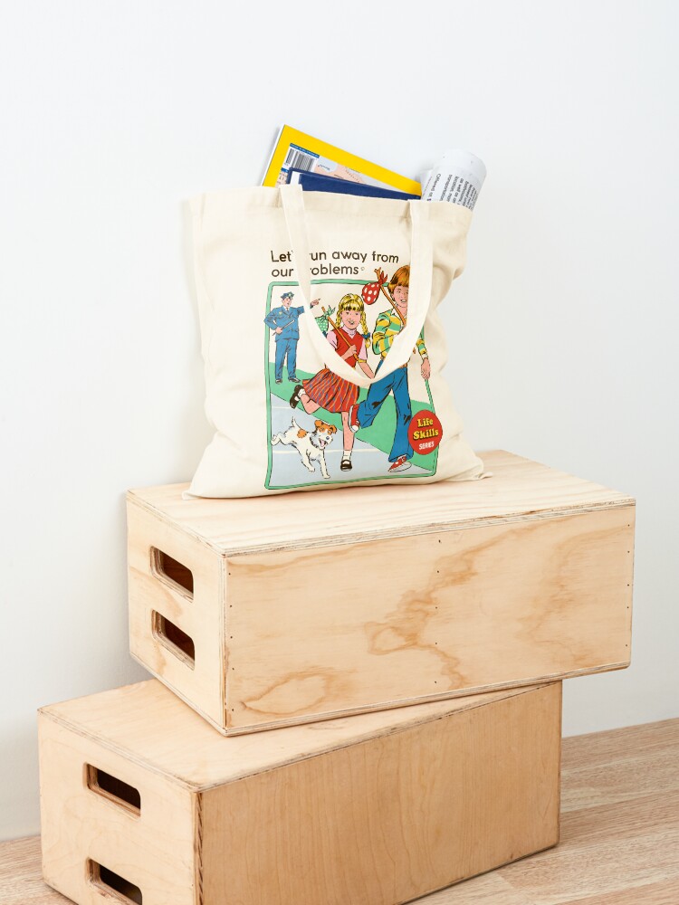 Alternate view of Let's Run Away Tote Bag