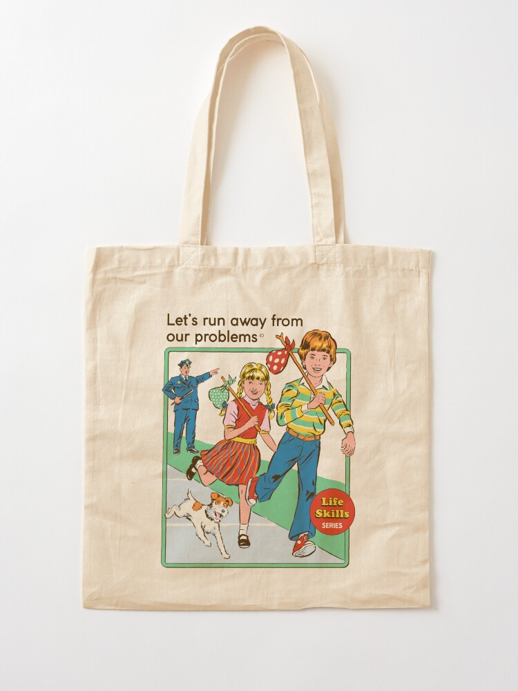 Alternate view of Let's Run Away Tote Bag