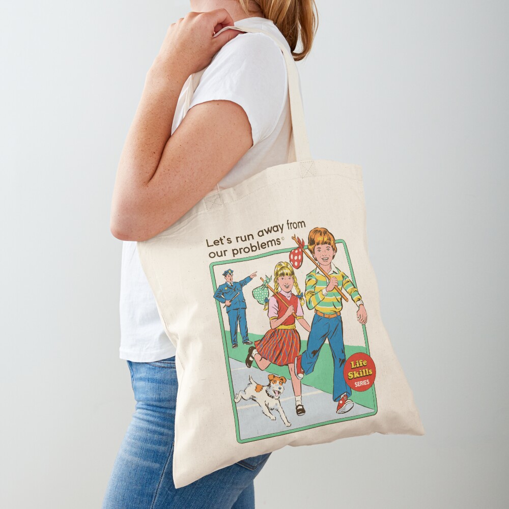 Let's Run Away Tote Bag